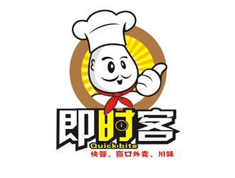 李泉輝的Quick bite 即食客logo設計