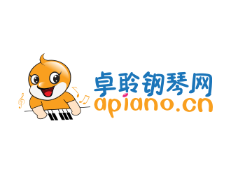 黃安悅的卓聆鋼琴網(wǎng)（apiano.cn）logo設(shè)計(jì)