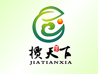 白冰的槚天下茶館茶莊logo設計