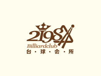 楊勇的2198臺球會所logo設計