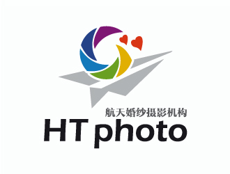 張曉明的航天婚紗攝影機構/HTphotologo設計