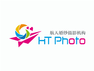 張曉明的航天婚紗攝影機構/HTphotologo設計