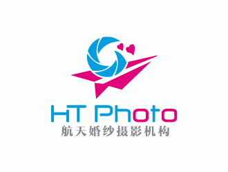 航天婚紗攝影機(jī)構(gòu)/HTphotologo設(shè)計