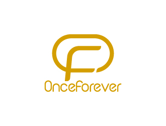 周金進的英文：onceforever  +中文：萬姿艾唯logo設計