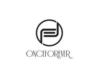 郭慶忠的英文：onceforever  +中文：萬姿艾唯logo設計