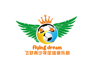 鄭國麟的飛夢青少年足球俱樂部（flying dream）logo設計