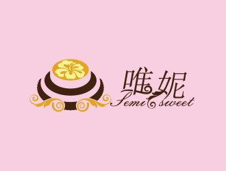 黃安悅的唯妮西點蛋糕店logo設計