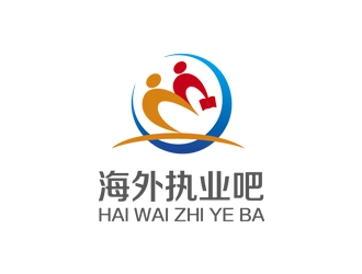 姚烏云的海外執(zhí)業(yè)吧藍色圖形logologo設計