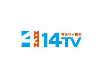 周金進的14TV 海外華人影院logo設計