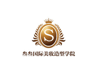 鐘炬的叁叁國際美妝造型學院logo設(shè)計