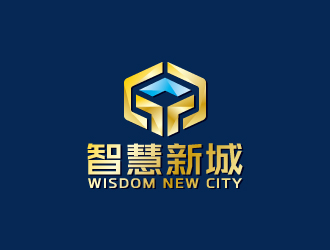 智慧新城  wisdom new citylogo設計