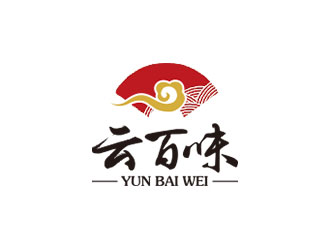 鐘炬的云百味快餐店祥云logologo設計