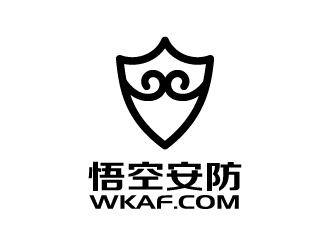 張俊的悟空安防公司對稱標志logo設計