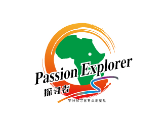 連杰的探尋者非洲戶外旅游LOGOlogo設計