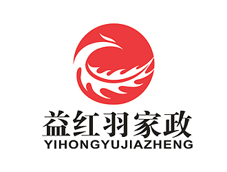 成都益紅羽家政logo設計