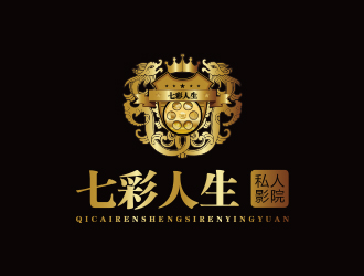 孫金澤的七彩人生私人影院logo設計