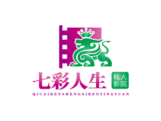 孫金澤的七彩人生私人影院logo設計