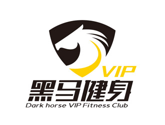 黑馬vip或者黑馬健身logo設(shè)計(jì)