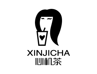 張俊的心機茶飲品奶茶logologo設計