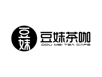 豆妹茶咖logo設計