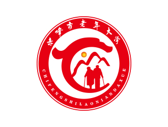 孫金澤的赤峰市老年大學(xué)校徽logo設(shè)計logo設(shè)計