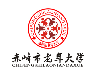 李正東的赤峰市老年大學(xué)校徽logo設(shè)計logo設(shè)計