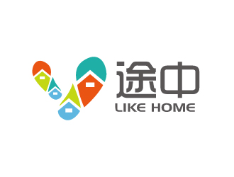 張俊的途中 like home民宿品牌logo設計logo設計