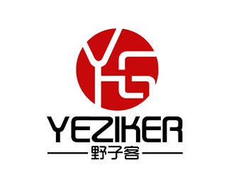 潘樂的野子客 拼音yeziker零售商標設計logo設計