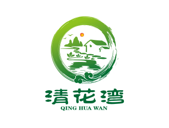 孫金澤的清花灣種植產業基地logo設計logo設計