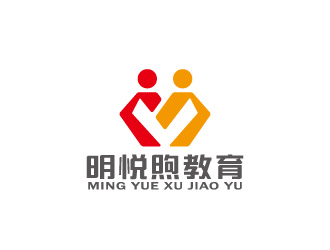 周金進的明悅煦教育培訓單色logologo設計