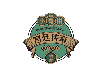 宮廷傳奇茶葉商標設計logo設計