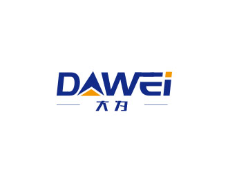 朱紅娟的DaWei字母LOGO設計，酷炫簡潔，有力量感logo設計