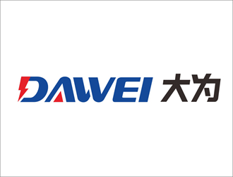 DaWei字母LOGO設(shè)計，酷炫簡潔，有力量感l(wèi)ogo設(shè)計