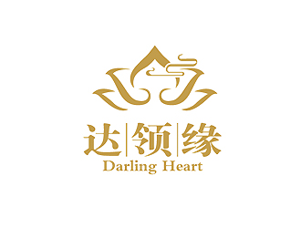 達(dá)領(lǐng)緣（英文：Darling Heart）茶葉商標(biāo)設(shè)計logo設(shè)計