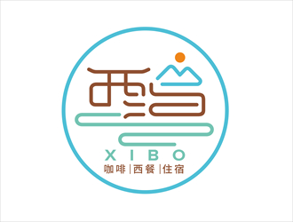 唐國強的西泊西餐咖啡店logo設計logo設計