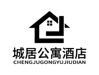 張俊的城居公寓酒店logo設(shè)計