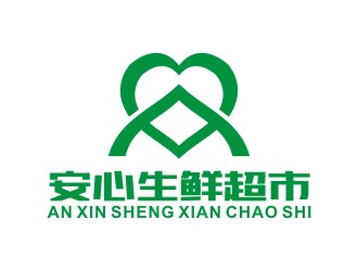 李泉輝的安心生鮮超市logo設計