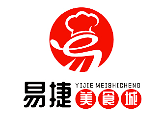 李杰的易捷美食城logo設計