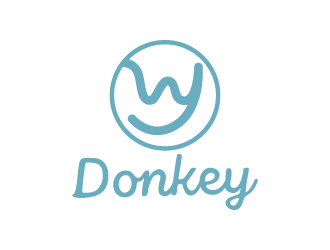 張俊的Donkey 手繪線條logologo設計