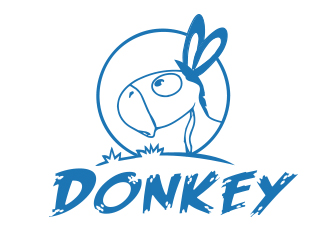 向正軍的Donkey 手繪線條logologo設計