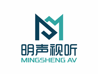 唐國強(qiáng)的明聲視聽logo設(shè)計