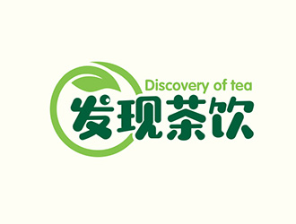 吳曉偉的發現茶飲中文字體設計logo設計