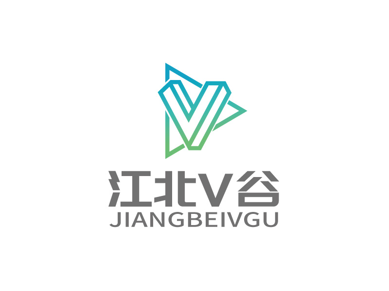 張俊的江北V谷logo設(shè)計