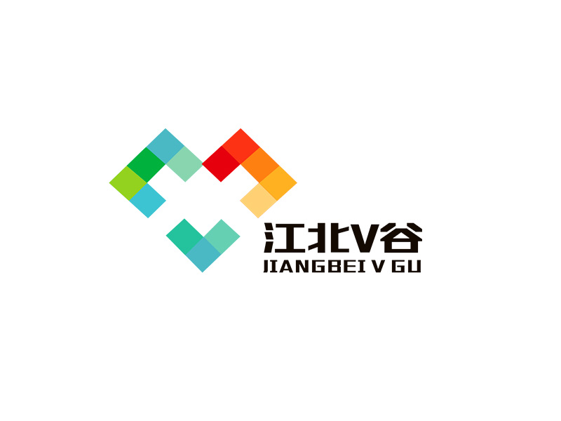 李杰的江北V谷logo設(shè)計