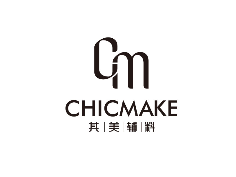 朱紅娟的其美輔料CHICMAKElogo設(shè)計