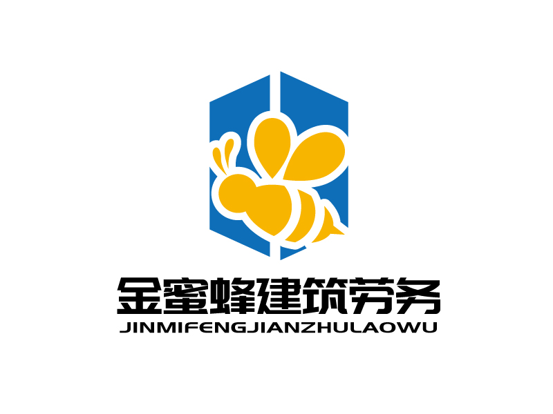 張俊的金蜜蜂建筑勞務logo設計