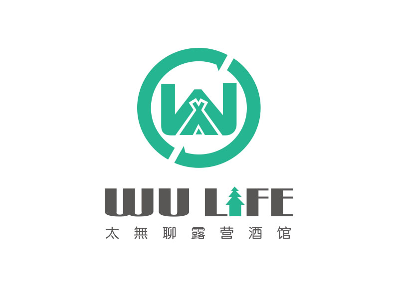 朱紅娟的太無聊露營酒館 WU LIFElogo設計