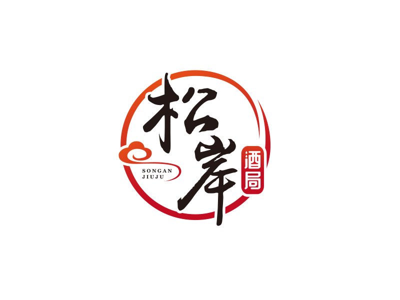 朱紅娟的松岸酒局logo設計