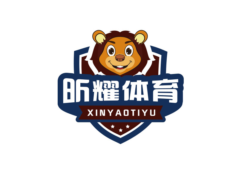 朱紅娟的昕耀體育，副標(biāo)題：SPARKLE SPORTSlogo設(shè)計(jì)