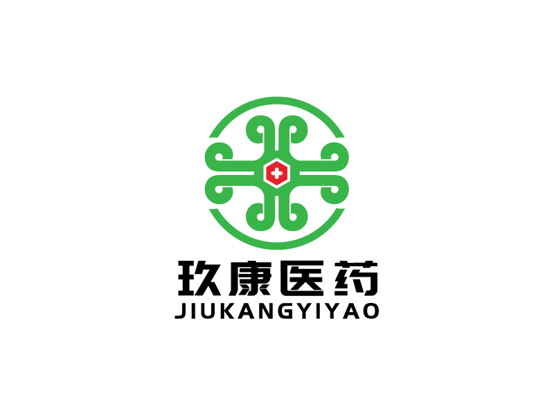 李寧的廣州玖康醫(yī)藥研究有限公司logo設計